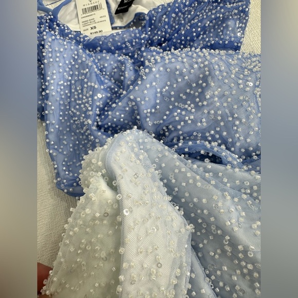 NWT Windsor Nia Beaded Ombre Mesh High Slit Formal Dress size XS - Picture 15 of 15